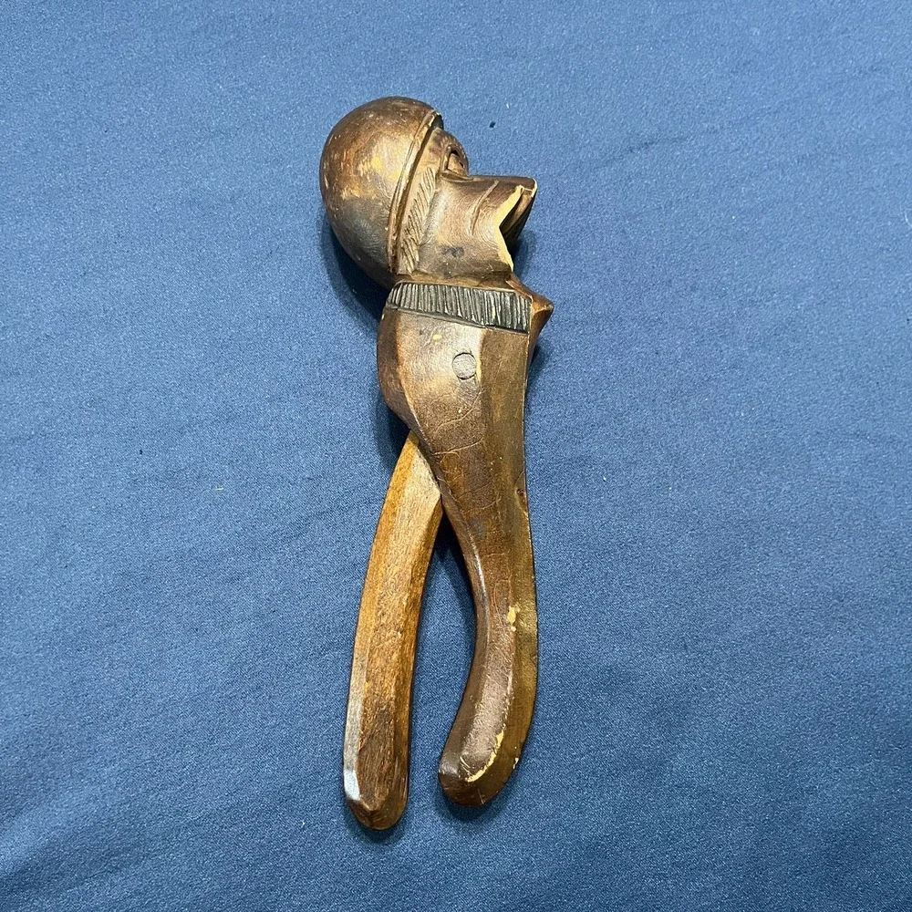 Nutcracker German Black Forest Nutcracker Hand‎ Carved Wood Vintage 9